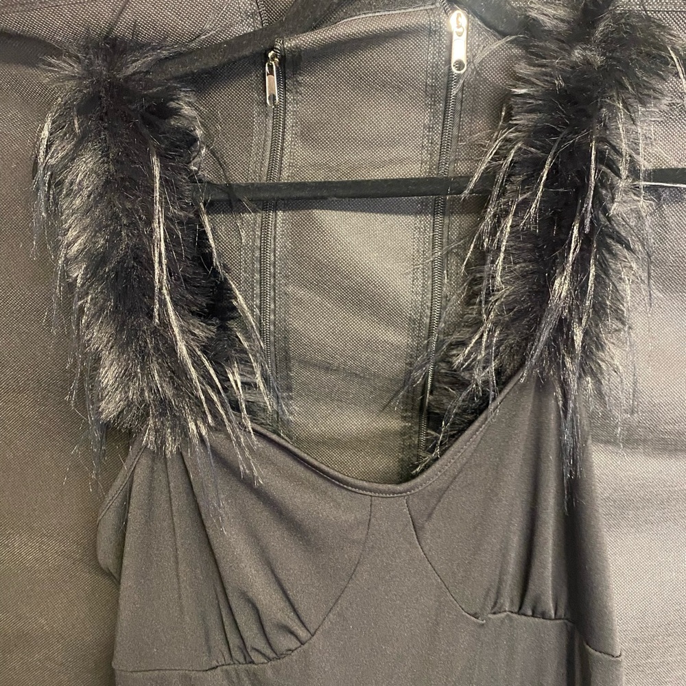 Black Ruffled Dress - Picture 3 of 7